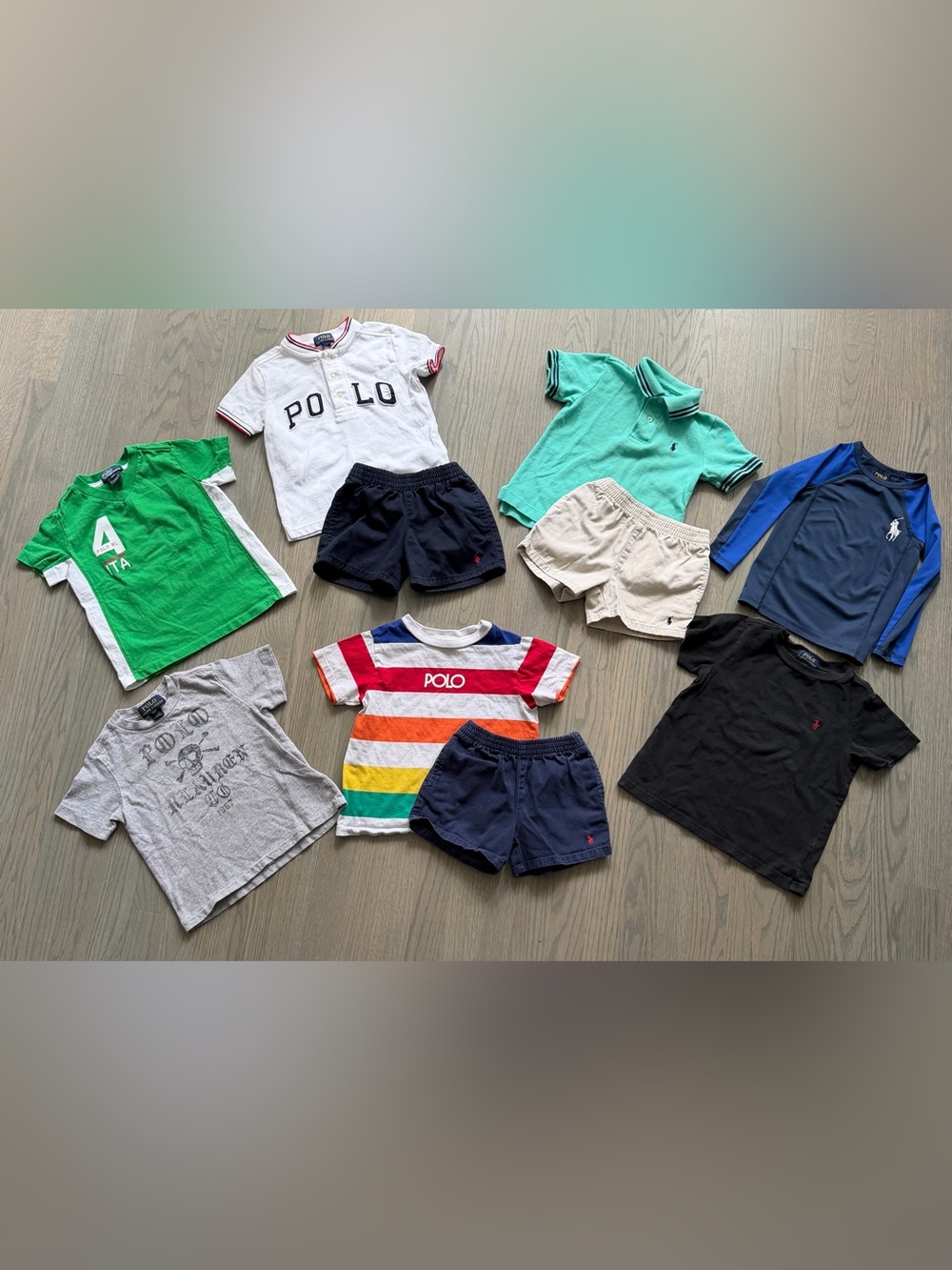 10pc POLO RALPH LAUREN SUMMER LOT Toddler BOYS Summer Clothes 2T Shirts Shorts